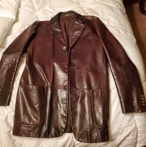 Vintage Style Leather Jacket - Banana Republic
